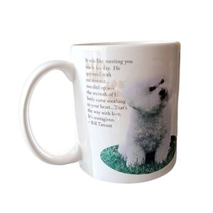 Bichon Frise Dog Owner Wrapped Graphic Ceramic Coffee Mug